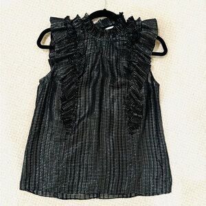 Rebecca Taylor metallic top